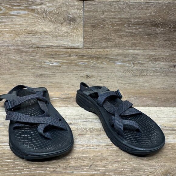 Chaco Z/Volv 2 Black/Gray Sandals Men's Size 11 (See pictures for Measurement) - Picture 7 of 8